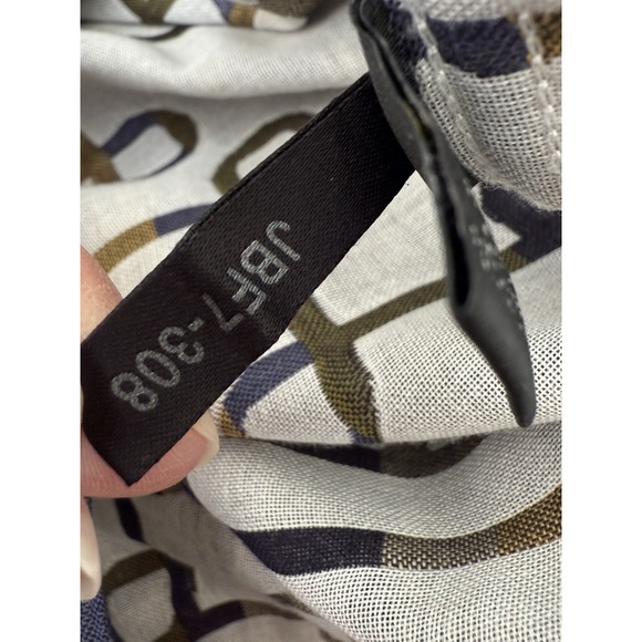 Jhane Barnes Mens XL Multicolor Long Sleeve Button Up Shirt Woven Abstract - Picture 10 of 10